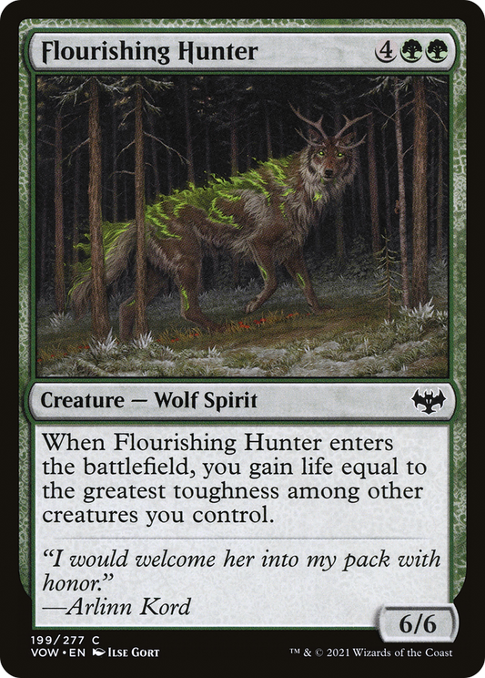 Flourishing Hunter [Innistrad: Crimson Vow] Foil