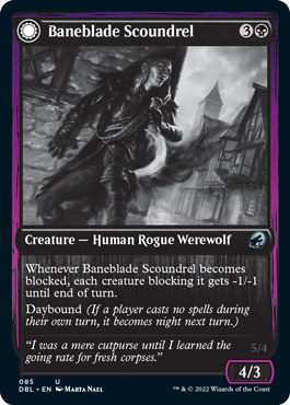 Baneblade Scoundrel // Baneclaw Marauder [Innistrad: Double Feature] Foil