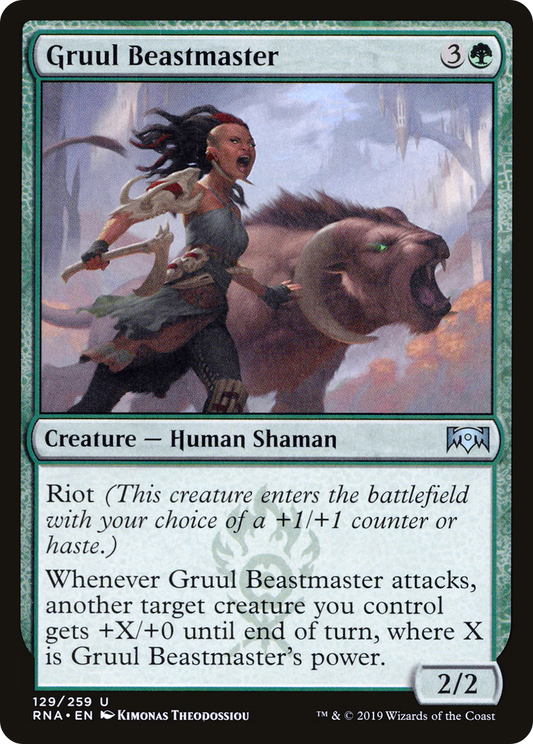 Gruul Beastmaster [Ravnica Allegiance] Foil