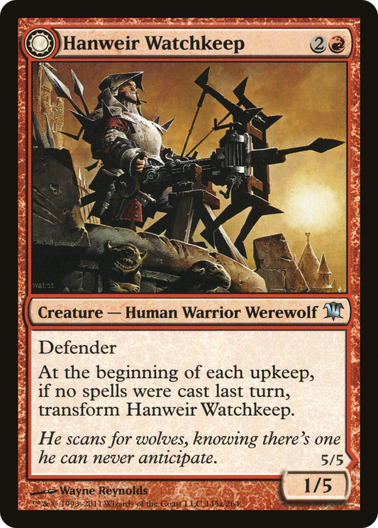 Hanweir Watchkeep // Bane of Hanweir [Innistrad] Foil
