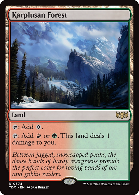 Karplusan Forest (374) - Commander: Tarkir: Dragonstorm