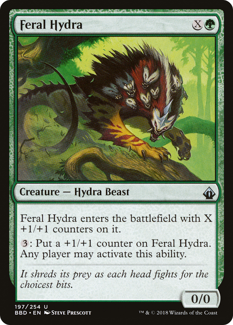 Feral Hydra [Battlebond] Foil