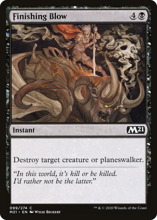 Finishing Blow [Core Set 2021] Foil