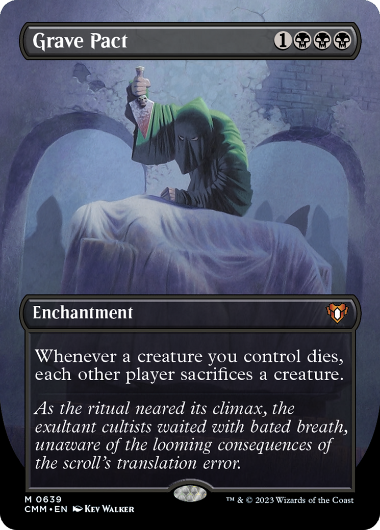 Grave Pact (Borderless Alternate Art) [Commander Masters] Foil