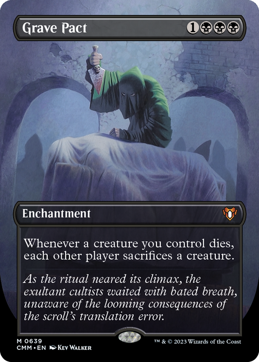 Grave Pact (Borderless Alternate Art) [Commander Masters] Foil