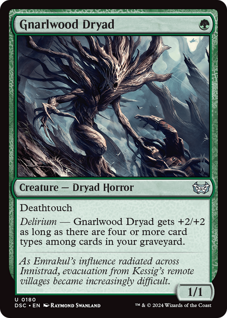 Gnarlwood Dryad [Duskmourn: House of Horror Commander] | Silver Goblin