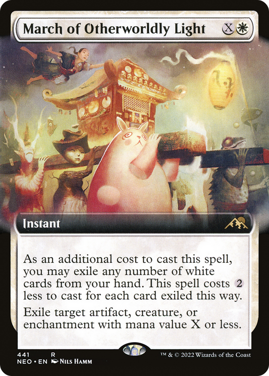 March of Otherworldly Light (Extended Art) [Kamigawa: Neon Dynasty] Foil