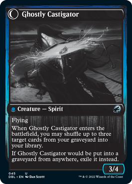 Covetous Castaway // Ghostly Castigator [Innistrad: Double Feature] Foil