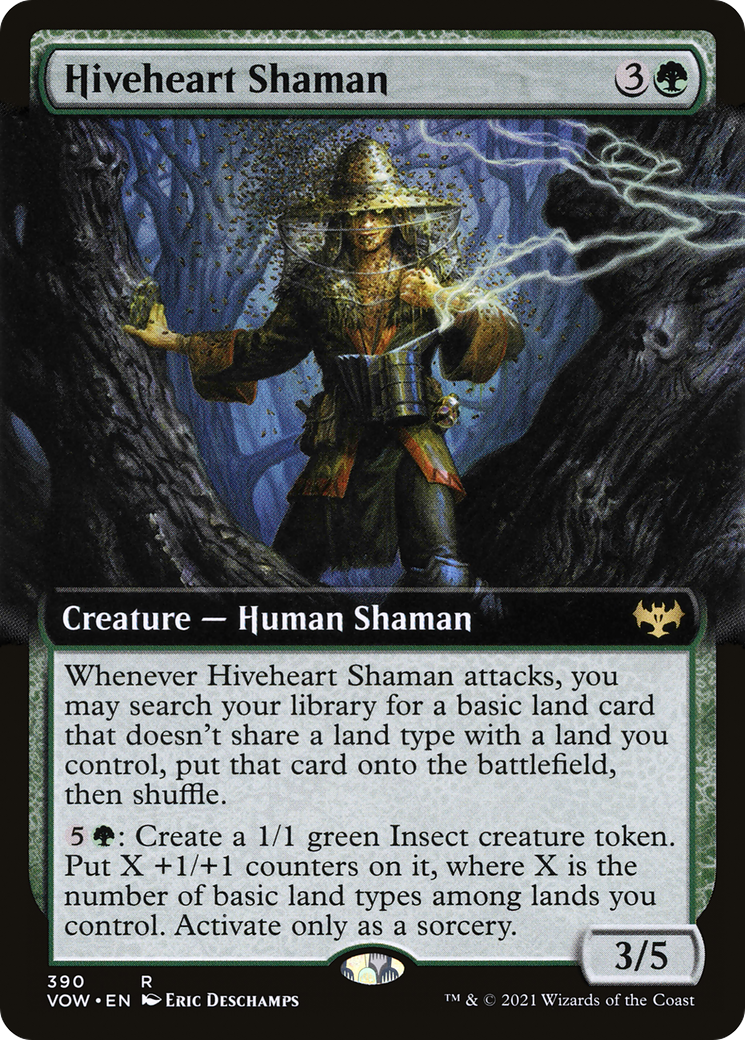 Hiveheart Shaman (Extended Art) [Innistrad: Crimson Vow] | Silver Goblin