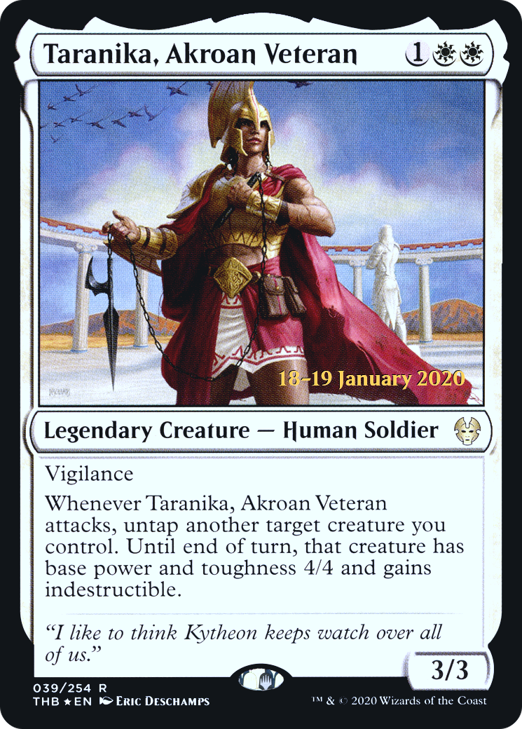 Taranika, Akroan Veteran (039) Foil - Theros Beyond Death Promos
