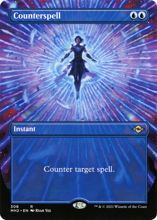 Counterspell (Borderless Alternate Art) [Modern Horizons 2] Foil
