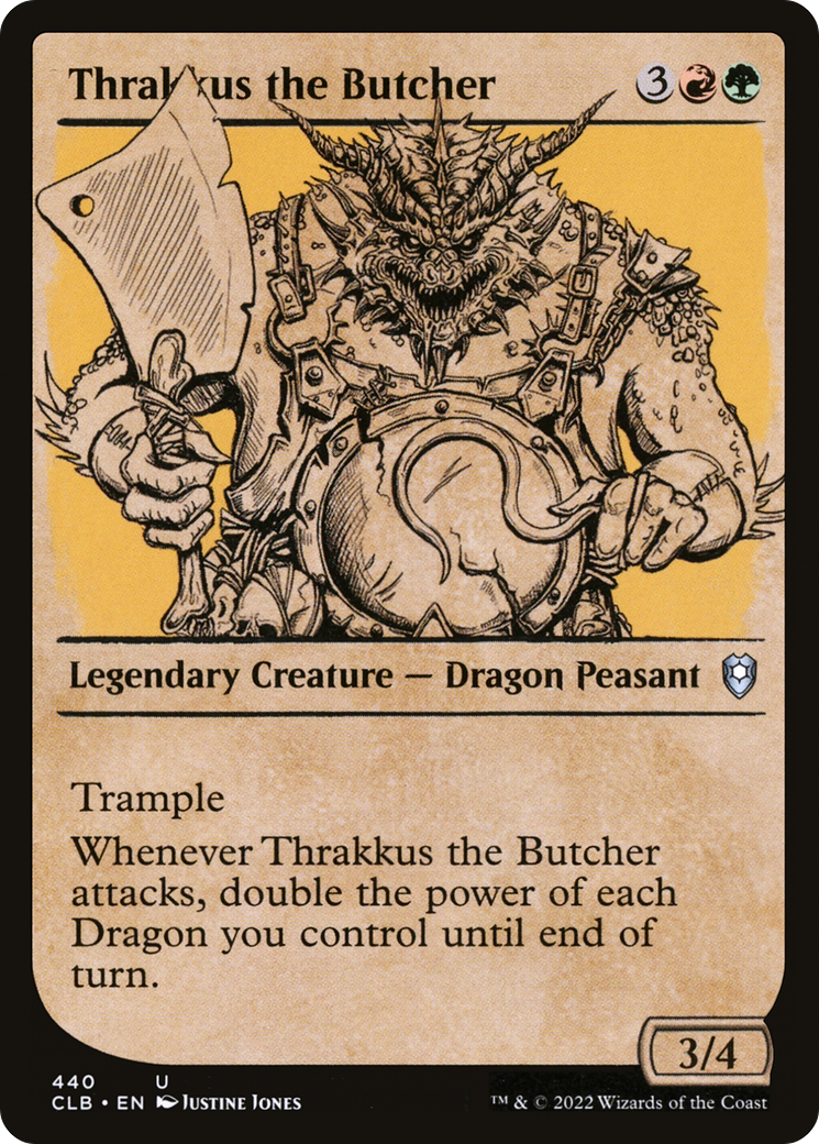 Thrakkus the Butcher (Showcase) [Commander Legends: Battle for Baldur's Gate]