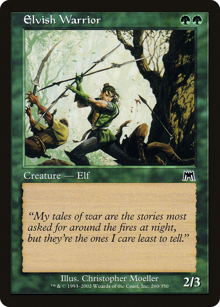 Elvish Warrior [Onslaught] Foil