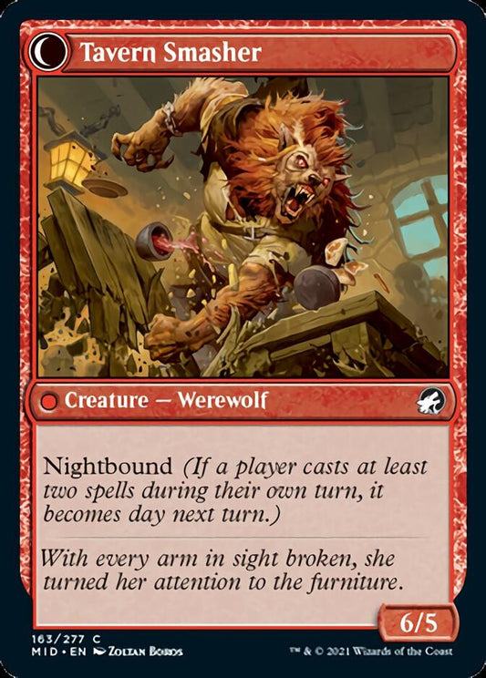 Tavern Ruffian // Tavern Smasher [Innistrad: Midnight Hunt] Foil