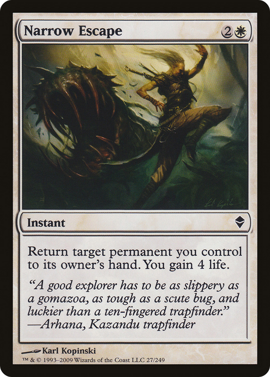 Narrow Escape [Zendikar] Foil