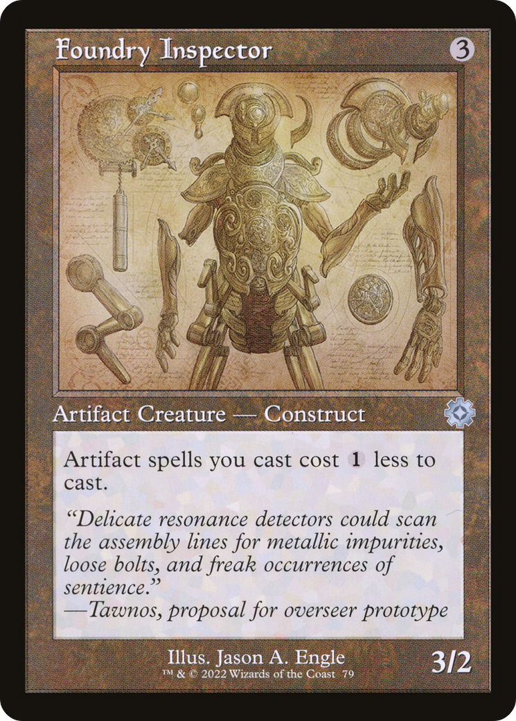 Foundry Inspector (Retro Schematic) [The Brothers' War Retro Artifacts] Foil