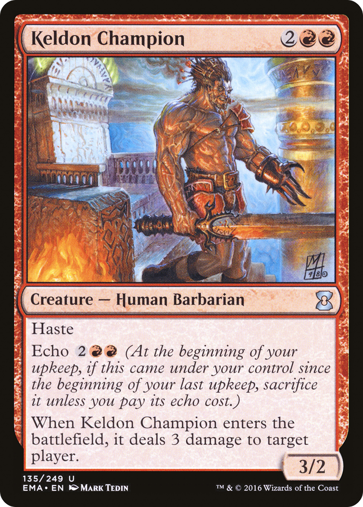 Keldon Champion (135) Foil - Eternal Masters