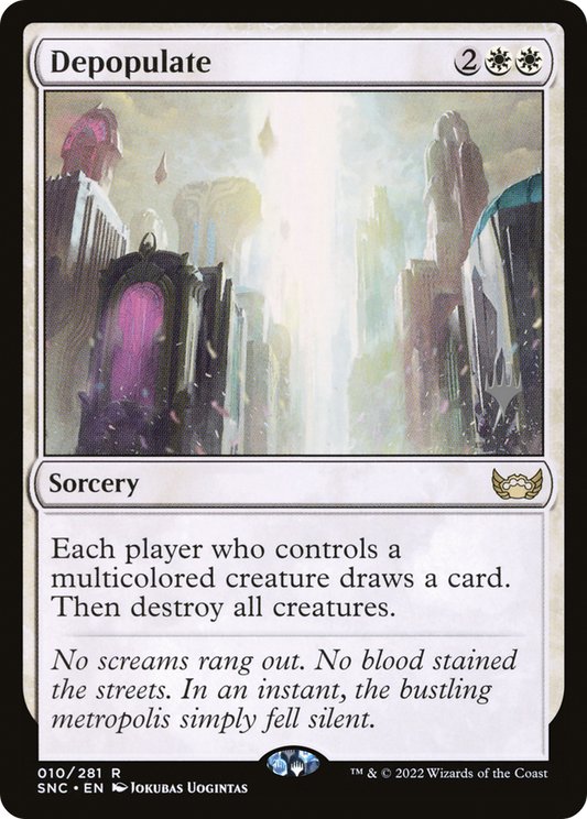 Depopulate (Promo Pack) [Streets of New Capenna Promos] Foil