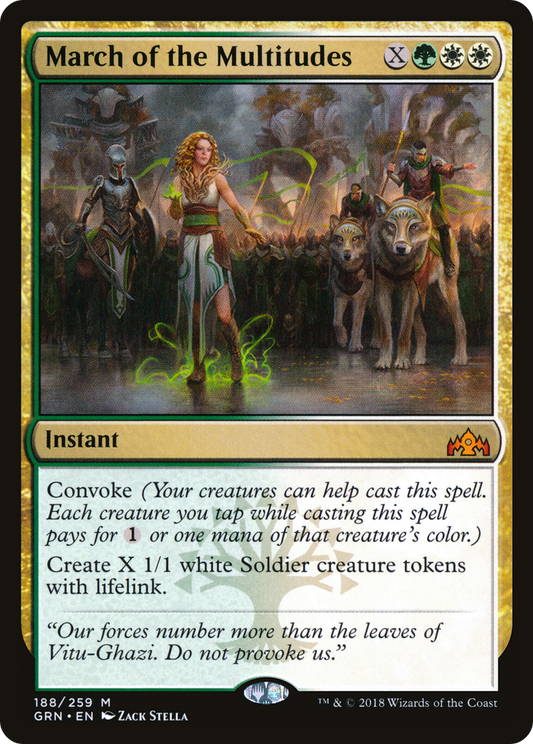 March of the Multitudes [Guilds of Ravnica] Foil