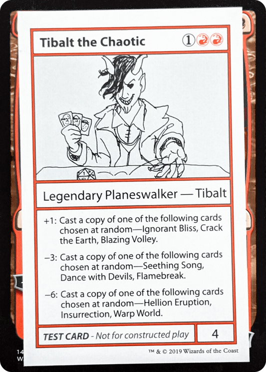 Tibalt the Chaotic (2021 Edition) [Mystery Booster Playtest Cards]