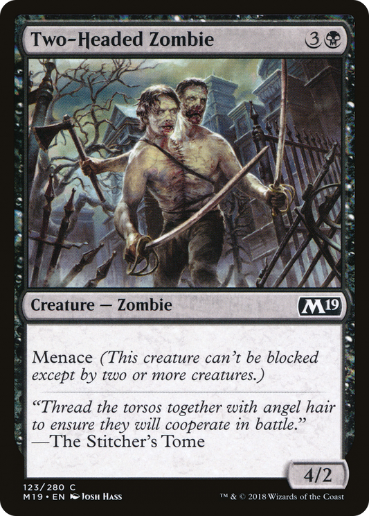 Two-Headed Zombie [Core Set 2019] Foil