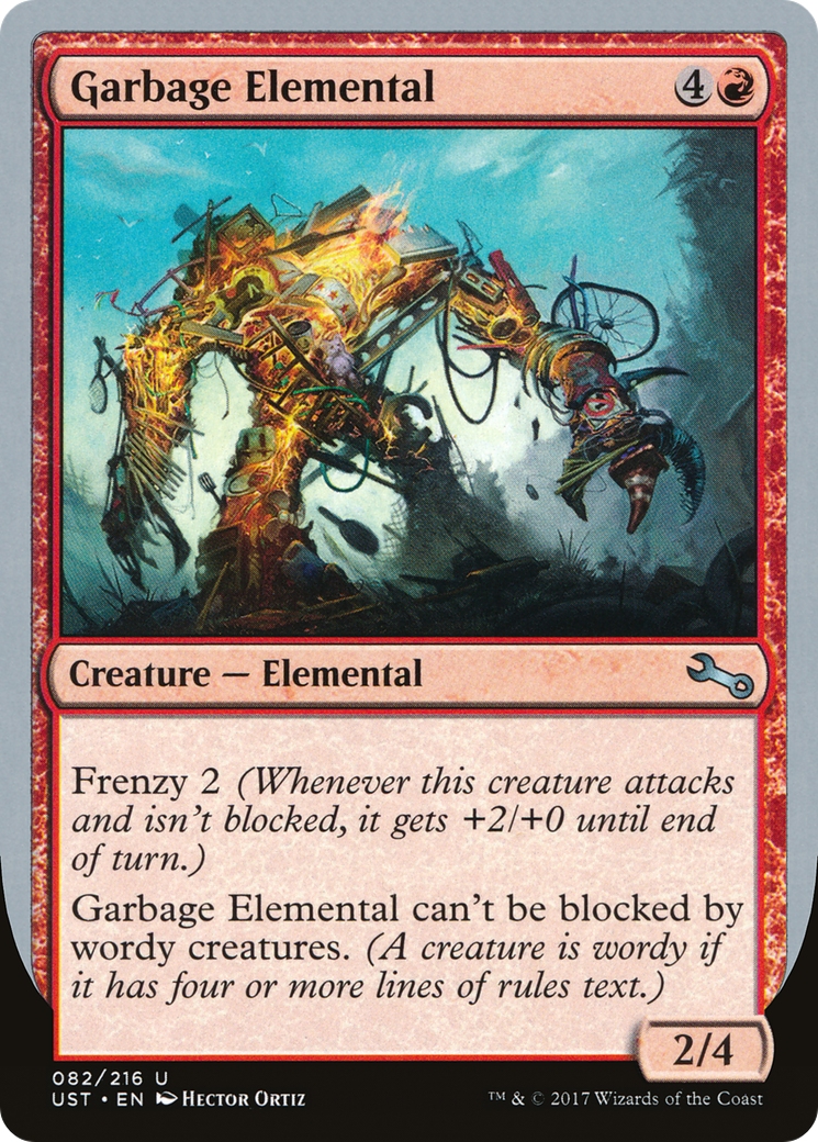 Garbage Elemental (2/4 Creature) [Unstable] Foil