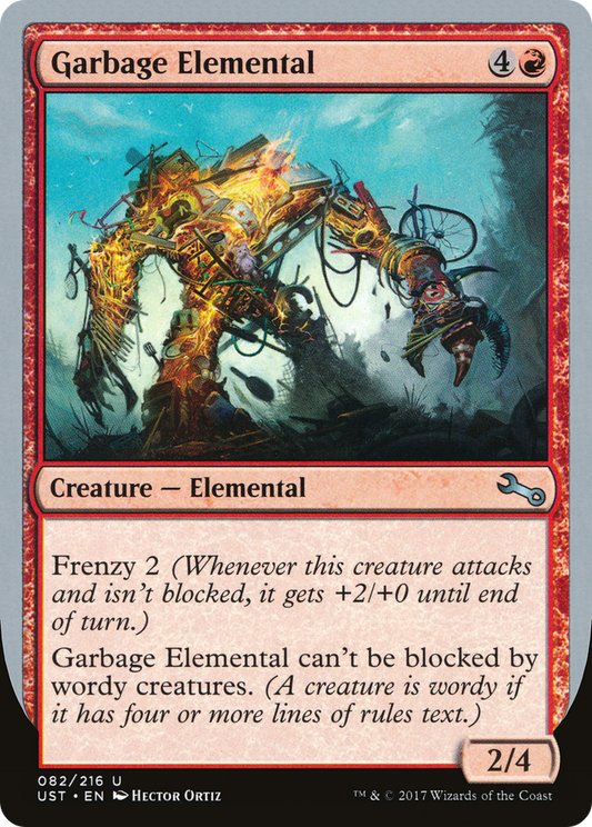 Garbage Elemental (2/4 Creature) [Unstable] Foil