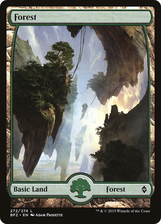 Forest (272) (Full Art) [Battle for Zendikar] Foil