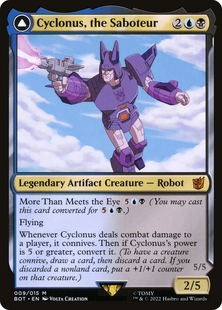 Cyclonus, the Saboteur // Cyclonus, Cybertronian Fighter [Transformers] Foil