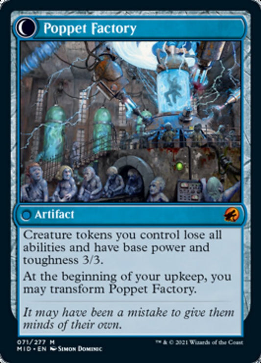 Poppet Stitcher // Poppet Factory [Innistrad: Midnight Hunt] Foil