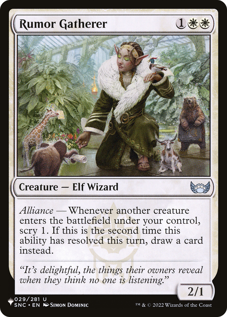 Rumor Gatherer [The List Reprints] | Silver Goblin