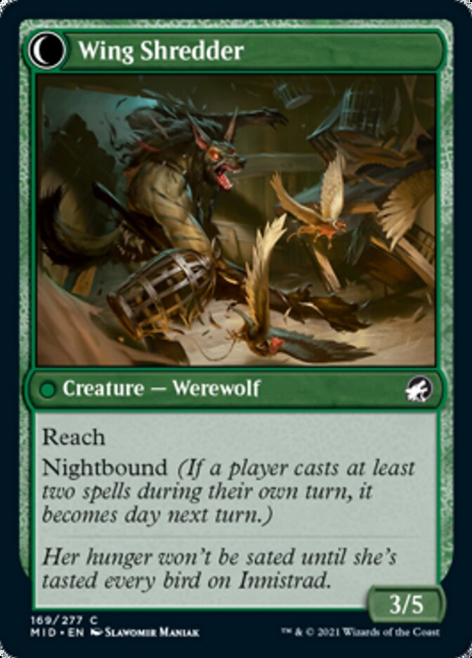 Bird Admirer // Wing Shredder [Innistrad: Midnight Hunt] Foil