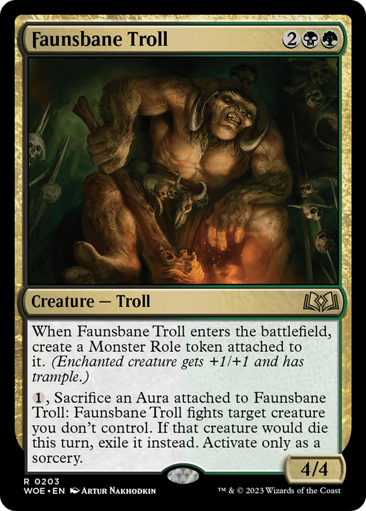 Faunsbane Troll [Wilds of Eldraine] Foil