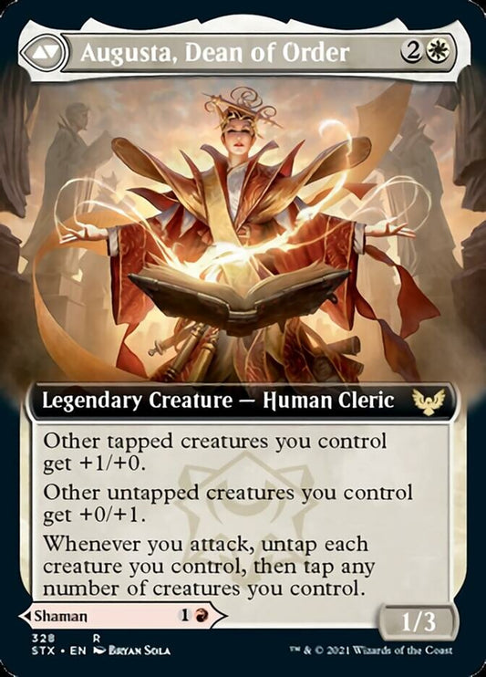 Plargg, Dean of Chaos // Augusta, Dean of Order (Extended Art) [Strixhaven: School of Mages] Foil