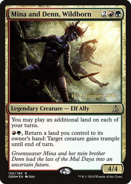 Mina and Denn, Wildborn [Oath of the Gatewatch Prerelease Promos]