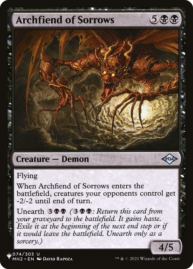 Archfiend of Sorrows [The List Reprints] | Silver Goblin