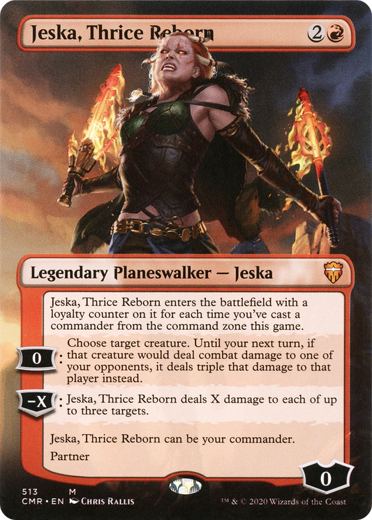 Jeska, Thrice Reborn (Borderless) [Commander Legends] Foil