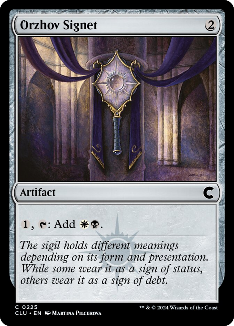 Orzhov Signet [Ravnica: Clue Edition] | Silver Goblin