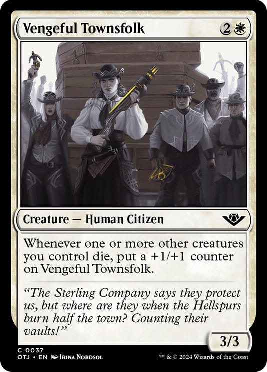 Vengeful Townsfolk [Outlaws of Thunder Junction] Foil