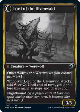 Kessig Naturalist // Lord of the Ulvenwald [Innistrad: Double Feature] Foil