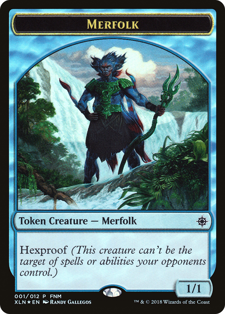 Merfolk // Treasure Double-Sided Token [Friday Night Magic 2018] | Silver Goblin