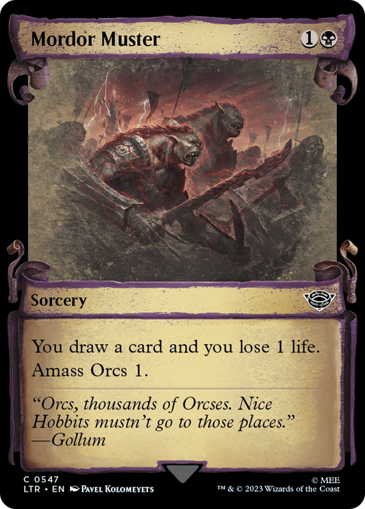 Mordor Muster [The Lord of the Rings: Tales of Middle-Earth Showcase Scrolls] Foil