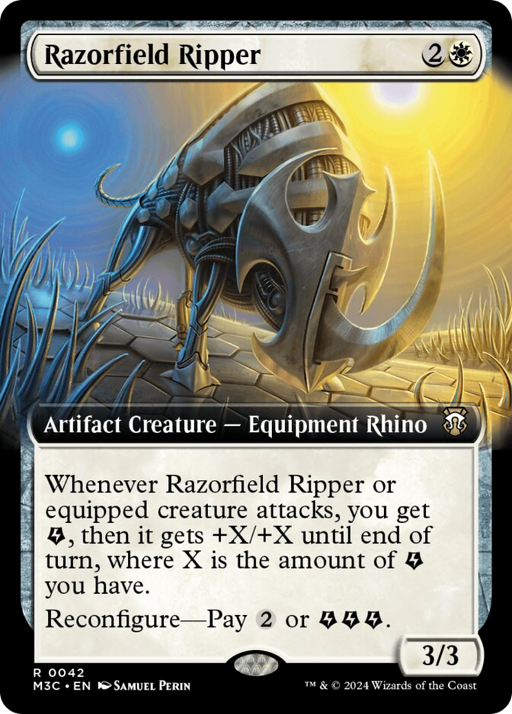 Razorfield Ripper (Extended Art) (Ripple Foil) [Modern Horizons 3 Commander] | Silver Goblin