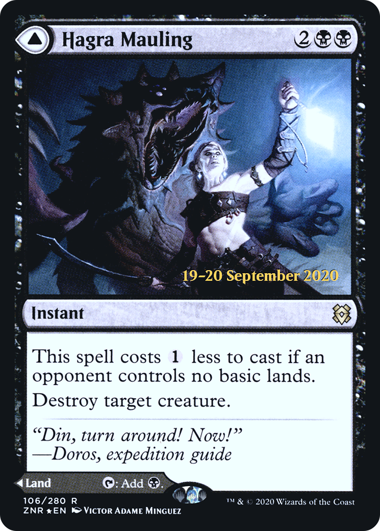 Hagra Mauling // Hagra Broodpit [Zendikar Rising Prerelease Promos] | Silver Goblin