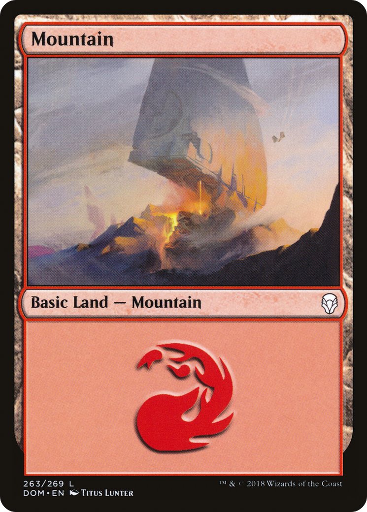 Mountain (263) [Dominaria] Foil