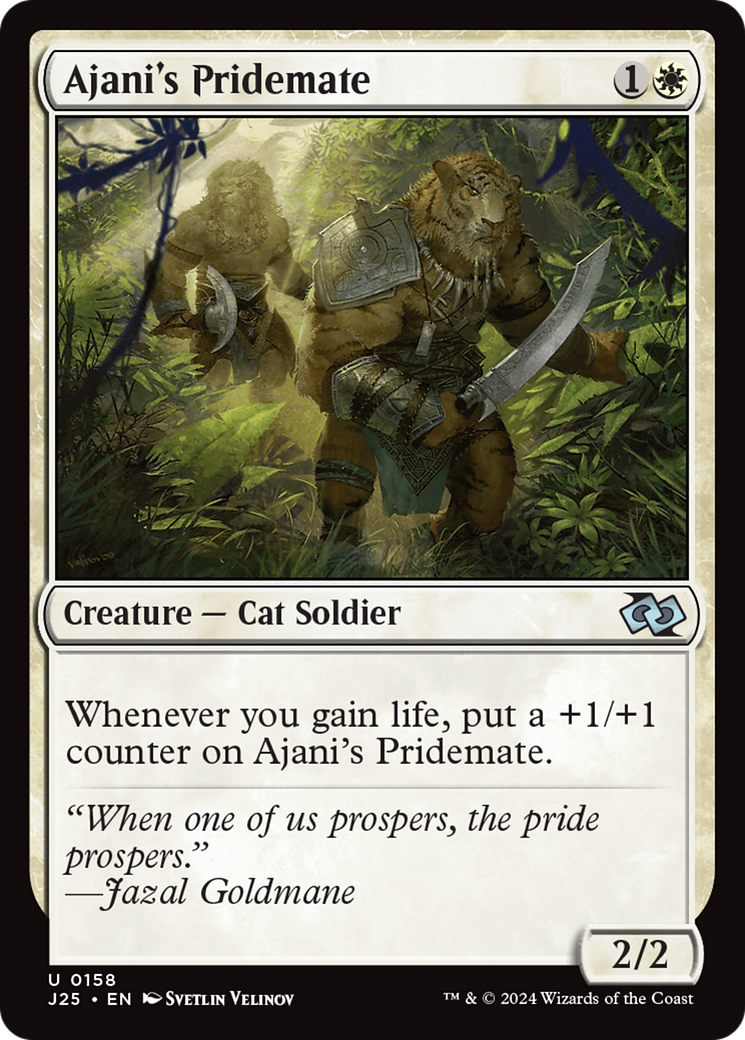 Qala, Ajani's Pridemate (Anime) [Foundations Jumpstart] | Silver Goblin