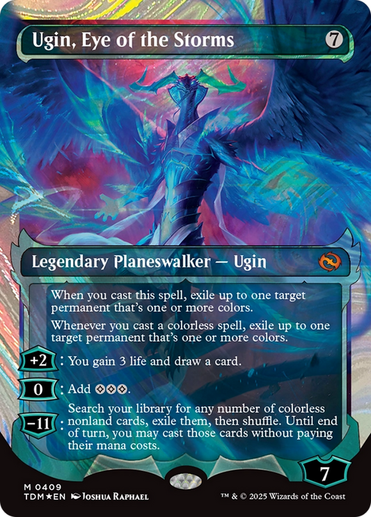 Ugin, Eye of the Storms (409): (Showcase)(Borderless) Foil