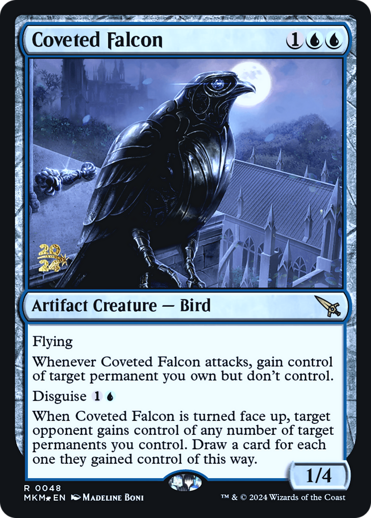 Coveted Falcon [Murders at Karlov Manor Prerelease Promos] | Silver Goblin
