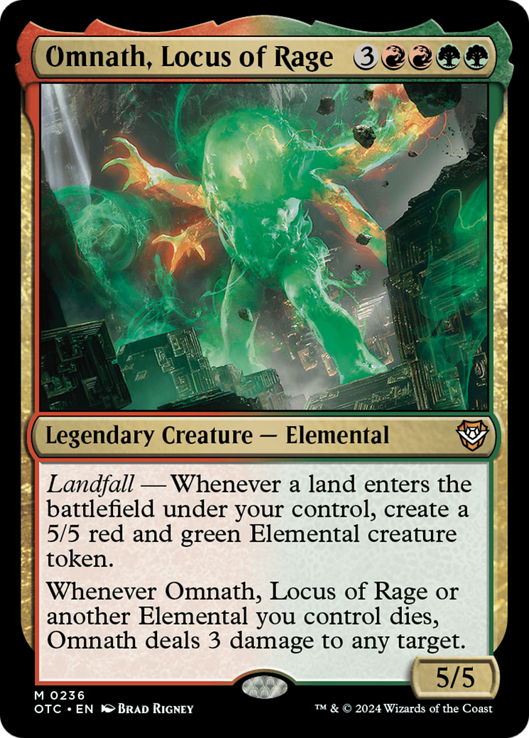 Omnath, Locus of Rage [Outlaws of Thunder Junction Commander] | Silver Goblin