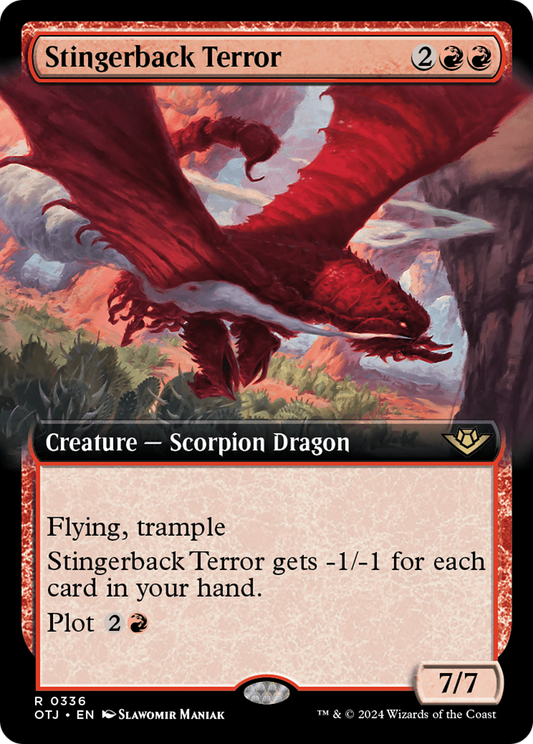 Stingerback Terror (Extended Art) [Outlaws of Thunder Junction] Foil